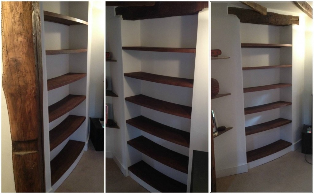 curved shelves